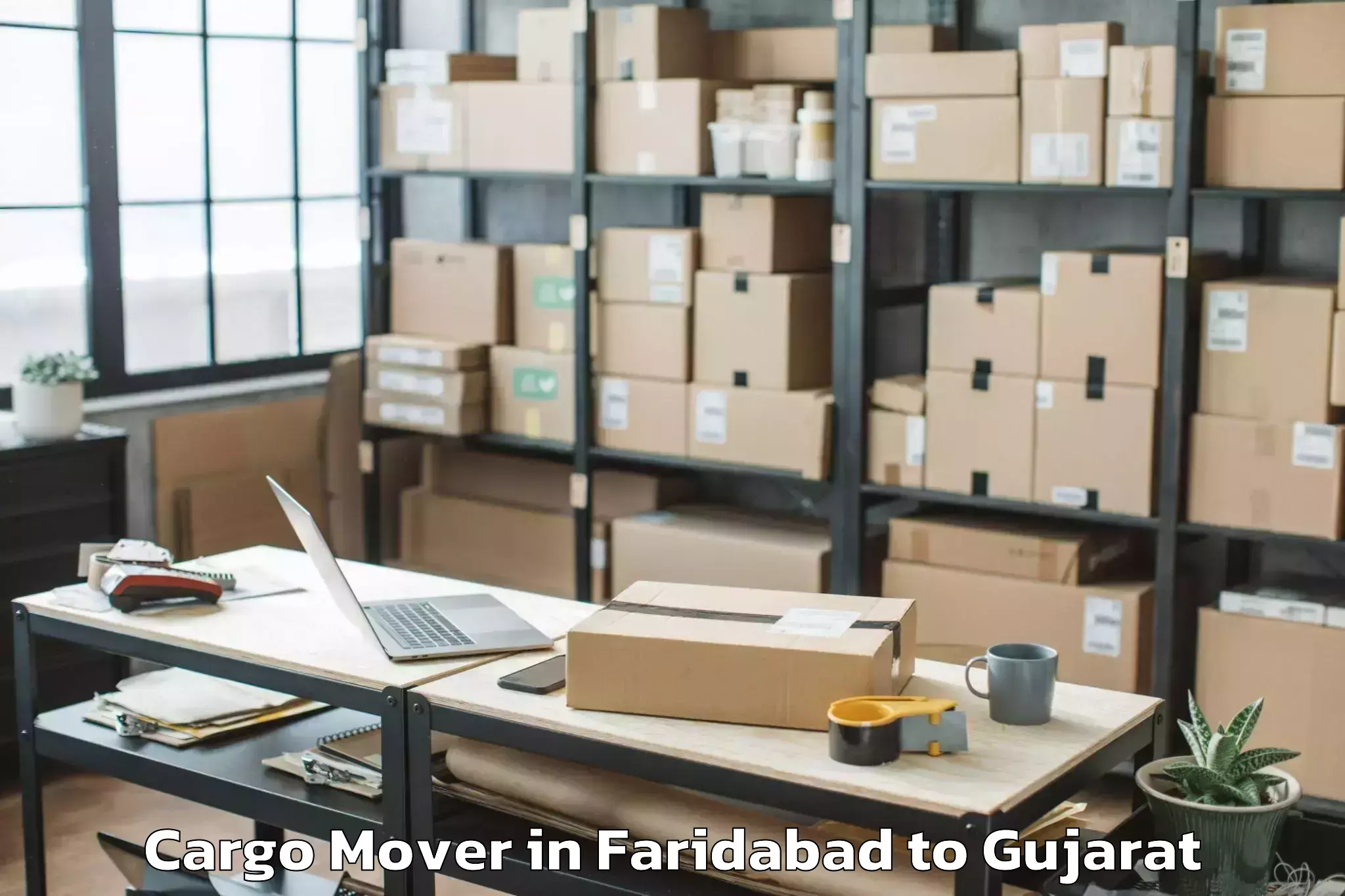 Expert Faridabad to Santrampur Cargo Mover